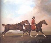 STUBBS, George William Anderson with Two Saddle Horses (mk25) USA oil painting artist